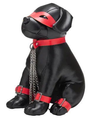 Chien en Simili CAPTAIN CHAINS 24cm Noir