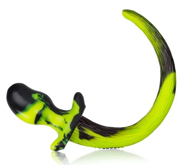 Plug Queue Puppy Tail Oxballs BEAGLE 9.5 x 5 cm Jaune