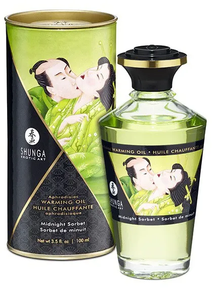 Huile de massage Chauffante Aphrodisiaque - SORBET de Minuit 100 ml