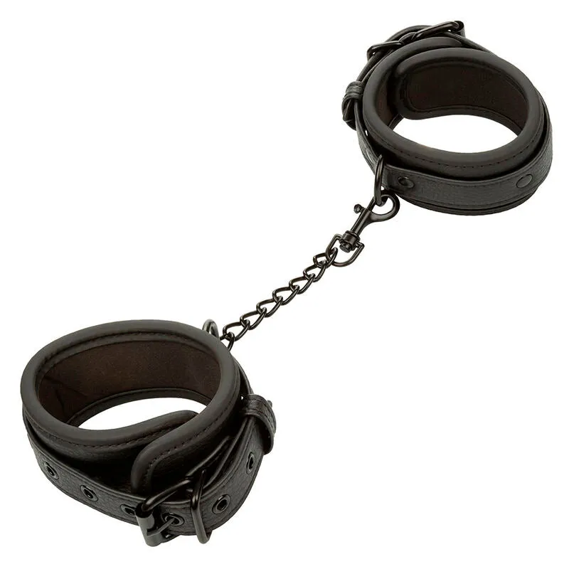 Entraves Chevilles Nocturnal Cuir Noir - Calexotics