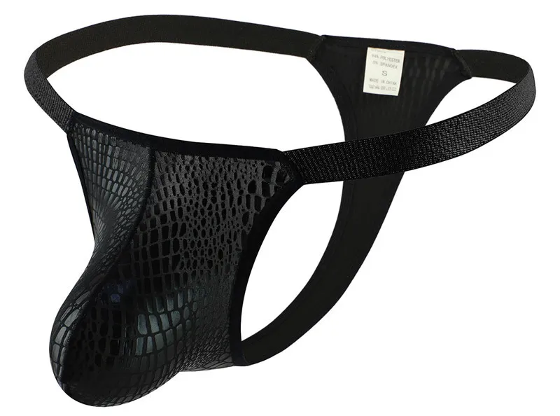 MenSexyWear String CROCO Noir