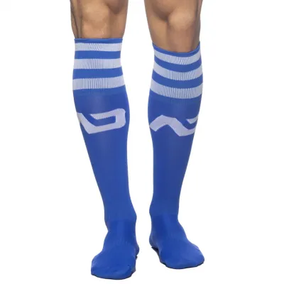 Chaussettes hautes BASIC SOCKS Bleu-Blanc