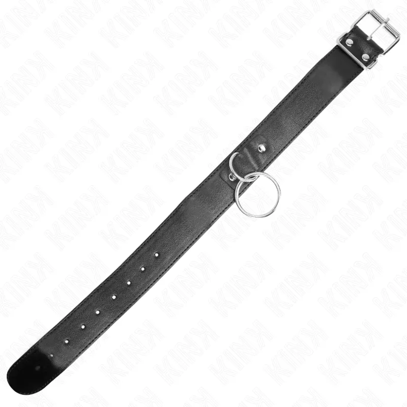 Collier BDSM Basic avec Laisse Modèle 4 Réglable 36-43cm - KINK