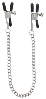 Pince-Tétons ajustables avec chaîne CLAMPS Taboom Argentées