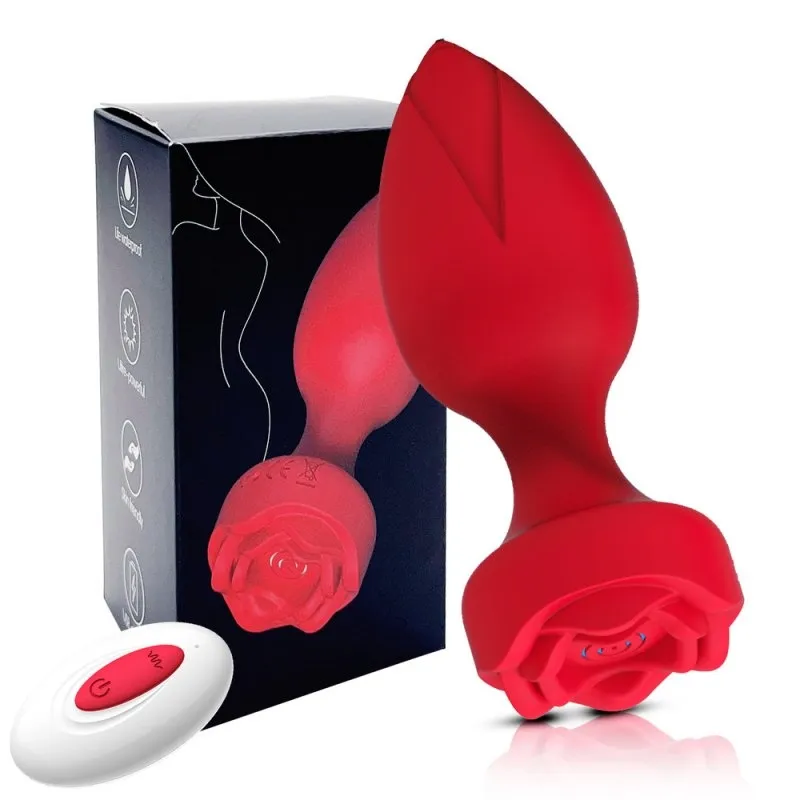 Plug vibrant ROSY BELLO 8 x 3.5cm Rose