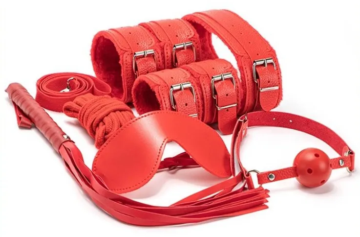 Coffret BDSM 7 Pièces WICKED Rouge