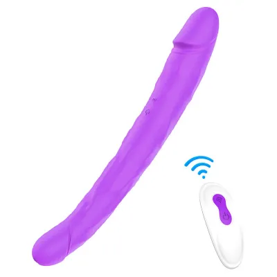 Double gode vibrant KING 3 - 31 x 4cm Violet