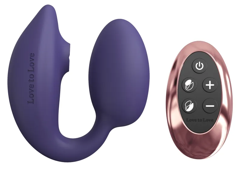 Stimulateur Clitoris et Point G WONDERLOVER Love to Love Indigo