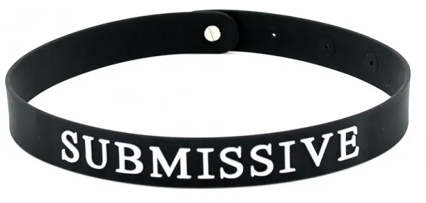 Collier en silicone SUBMISSIVE
