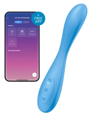 Vibro connecté G-SPOT FLEX 4+ Satisfyer Bleu