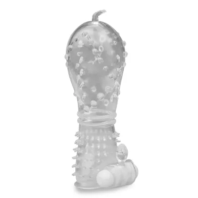Gaine réaliste crystal picots vibrante