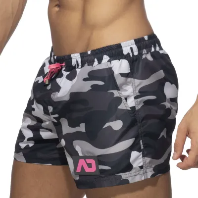 Addicted Short de bain Camouflage ADDICTED Gris