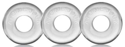 Pack de 3 mini anneaux péniens Oxballs Transparents