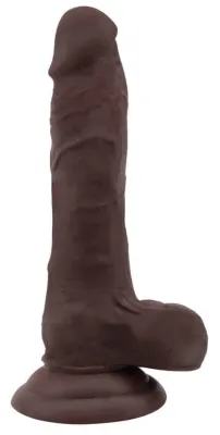 Gode réaliste FLATTERER 14 x 4 cm Marron