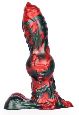 Gode Fantasy CALIORIX 20.5 x 7cm Noir et Rouge
