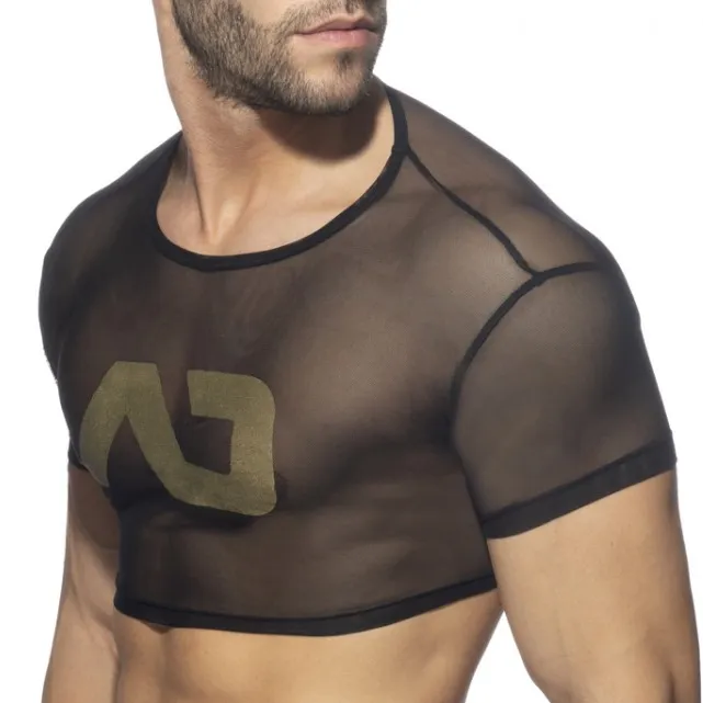 Addicted Crop Top AD NET Noir