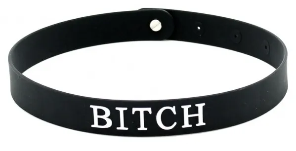 Collier en silicone BITCH