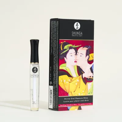 Shunga Gloss Oral Divin Vin pétillant fraise -