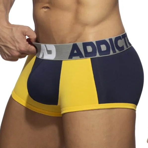 Addicted Boxer TREY Bleu marine-Jaune