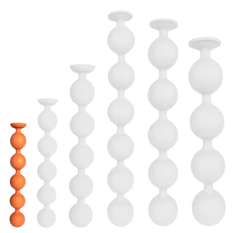 Chapelet anal BULBY BUTT S 25 x 4cm Orange