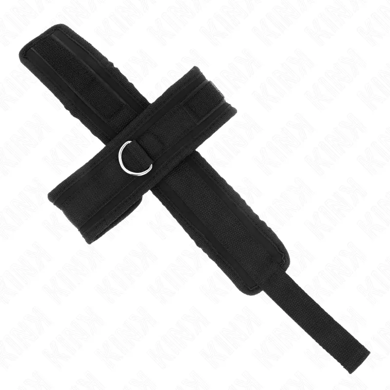 Attaches poignets noires pour bondage BDSM - Kink