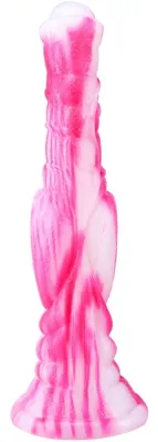 Gode Fantasy DOG LONG 26 x 6cm Blanc-Rose