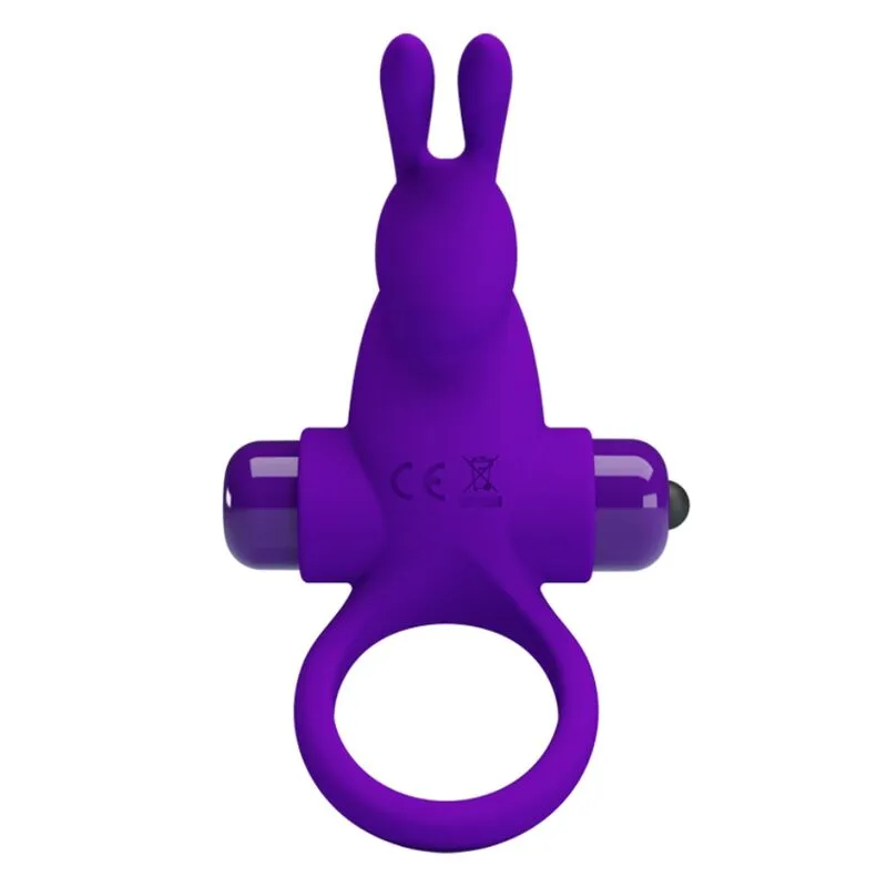 Anneau Pénien Vibrant I Rabbit Violet - Pretty Love