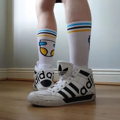 Sk8erboy Chaussettes Sk8erboy DIAPER Blanches
