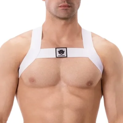 Barcode Berlin Harnais élastique LEONSH Blanc