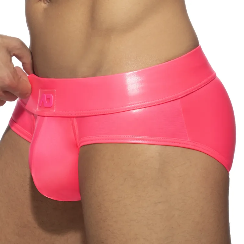 Slip NEON SHINY BRIEF Rose