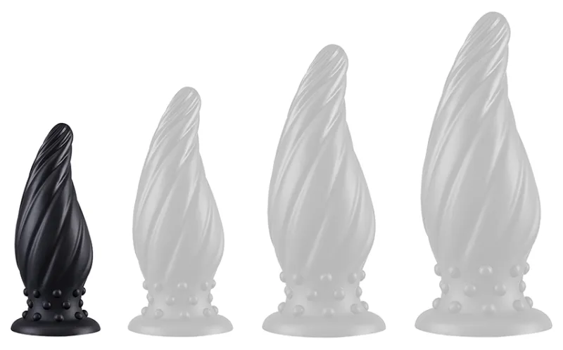 Plug Silicone SPIRAL PIK S 12.5 x 5.2cm Noir