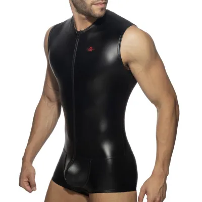 Body Débardeur FRONT ZIP RUB Noir