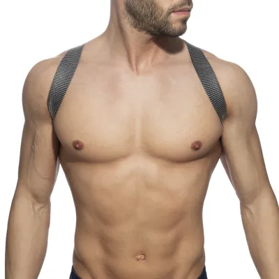 Addicted Harnais élastique PUSHPIN SPIDER Argenté