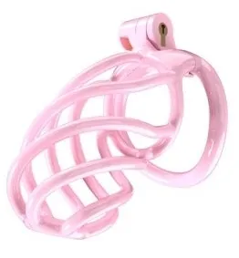 Cage de chasteté TORTILLE L 9.5 x 3.4 cm Rose