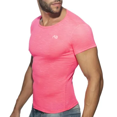 Addicted T-shirt THIN FLAME Rose fluo