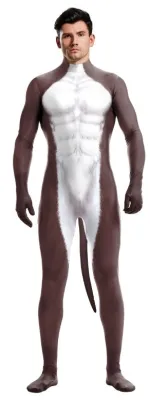 Combinaison Cosplay Âne DONKEY Blanc-Marron