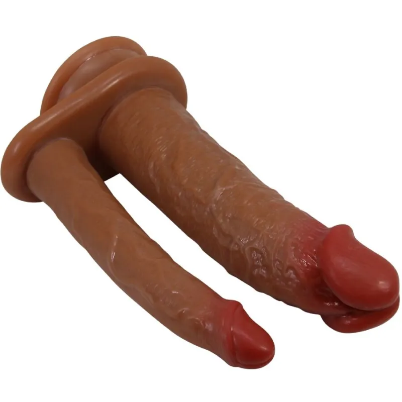 Double Gode Vibrant Hulbert Réaliste Mulato - Pretty Love