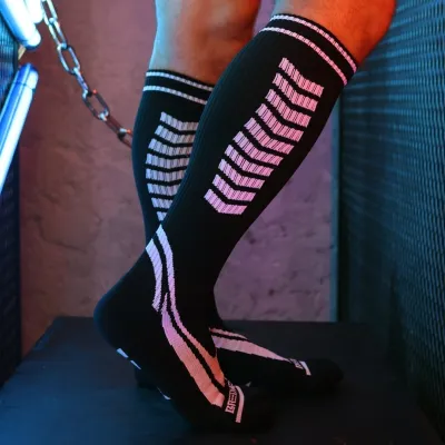 Chaussettes hautes DAYCRAWLER Breedwell Noir-Blanc