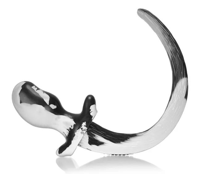 Plug Queue Puppy Tail Oxballs BEAGLE 9.5 x 5 cm Blanc