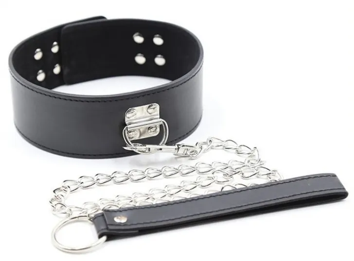Collier Laisse PIN LOCK Noir