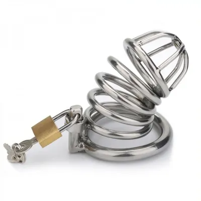 Cage de chasteté en métal BIRDY 8 x 3.5 cm