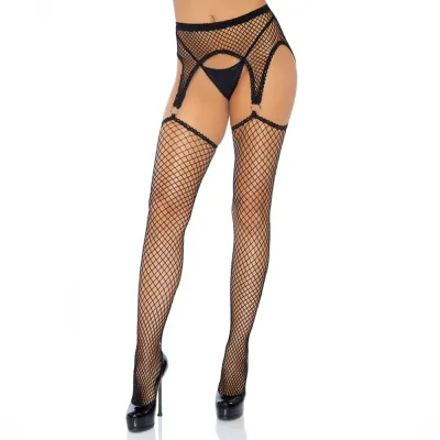 Collants ouverts porte-jarretelle résille - Taille unique (correspondant 36-44)