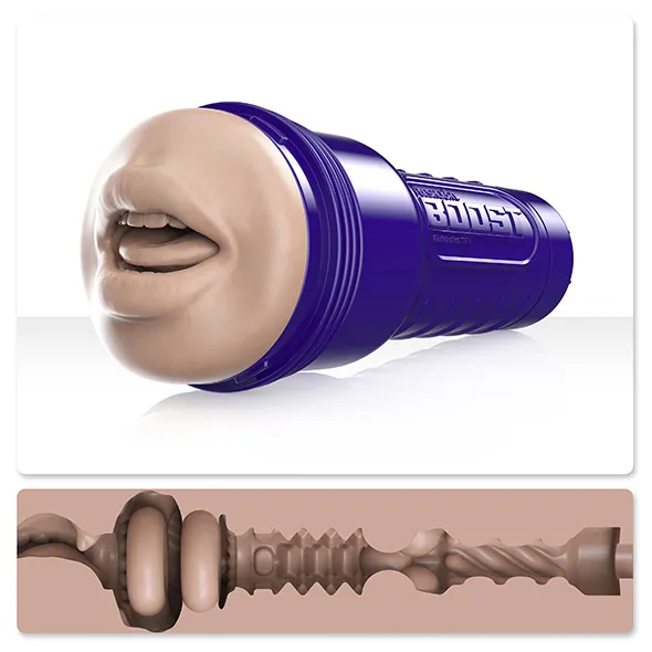Masturbateur Réaliste Fleshlight BOOST BLOW Bouche Light