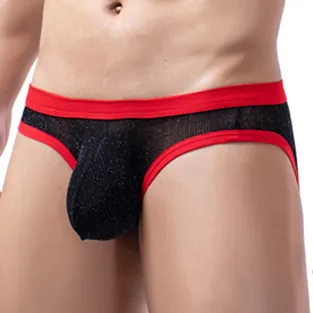 Slip sexy CLIPO Noir-Rouge
