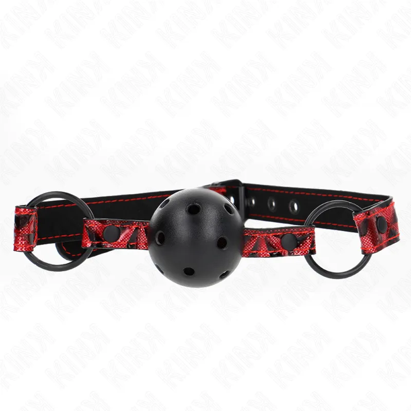 Gag Ball Motif Diamant 4,5cm Réglable - KINK