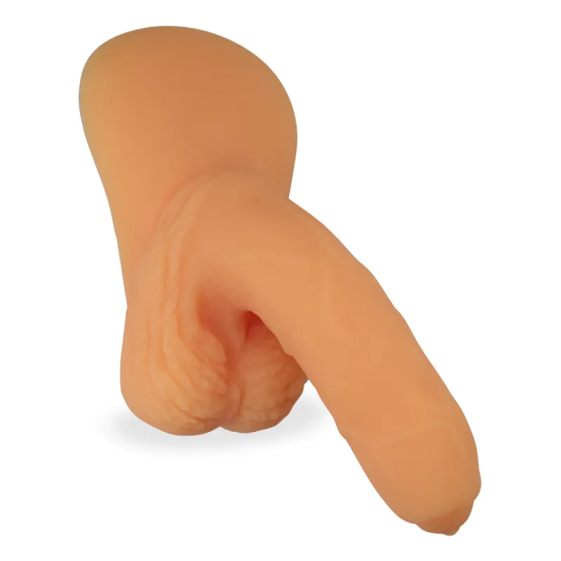 Prothèse pénis FTMPacker souple non circoncis en silicone Reda