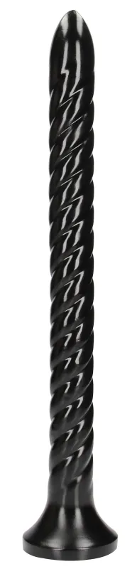 Gode long SWIRLED ANAL SNAKE S 40 x 3.7cm