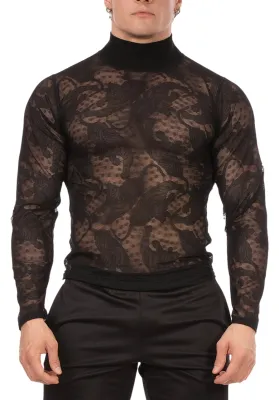 T-shirt Dentelle METE Noir