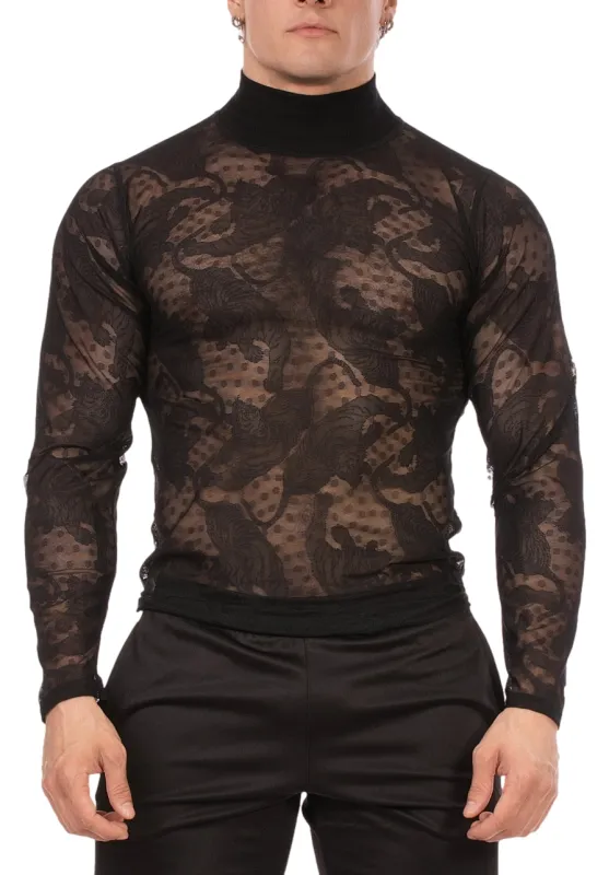 T-shirt Dentelle METE Noir