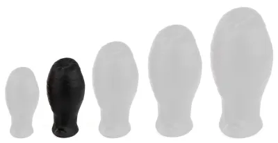 Plug EGG ASS S 7.5 x 4.3cm Noir